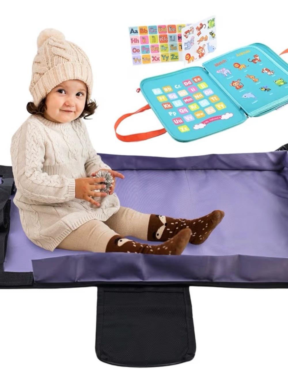 Airplane seat extender for children –